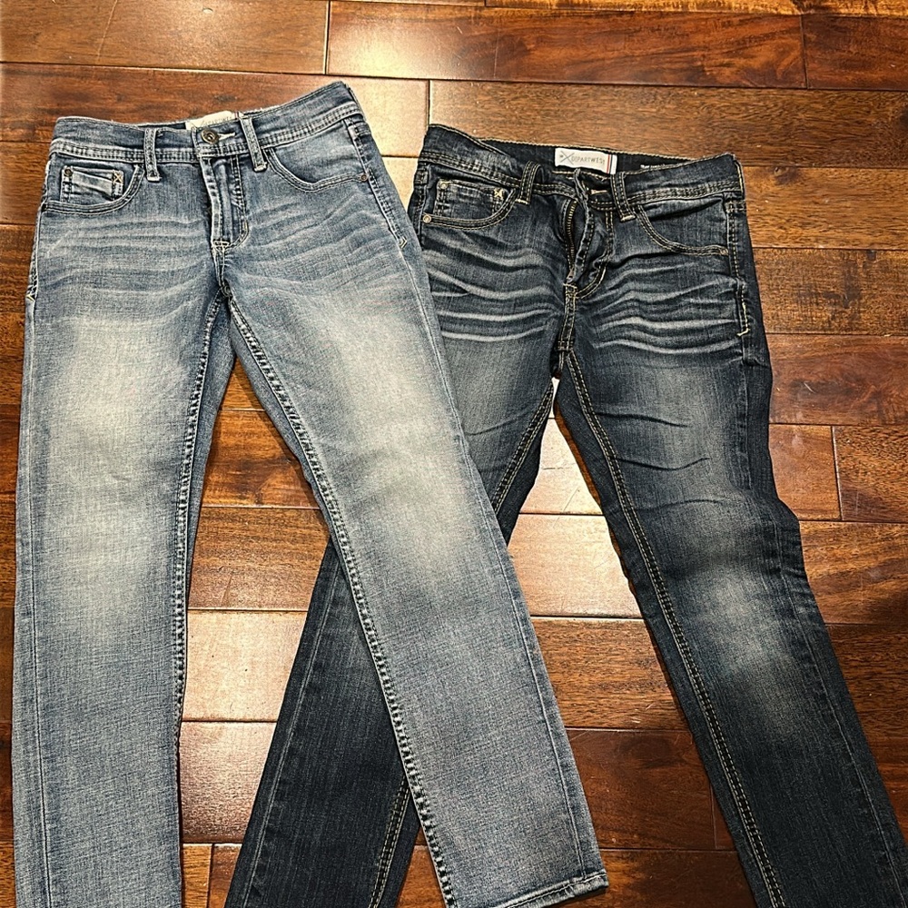 Kids' Denim Jeans Set - Light and Dark Blue